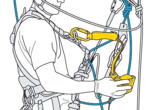 Longe Petzl Grillon U – Noire 2m – Antichute – Travail En Hauteur – NEUF