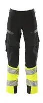 High Vis Bukser m. Justerbare Knælommer - Kl. 1
