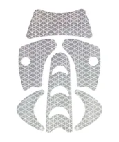 Silver reflective stickers for Kask Plasma