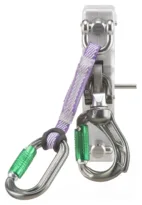 Twinstop Guided Fall Arrester, Dual Connection with Shock Absorber and Trilock Carabiner